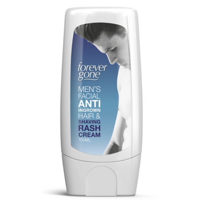 FOREVER GONE HERREN GESICHTS ANTI EINGEWACHSENE HAARE & RASUR AUSSCHLAG CREME - 100ml
