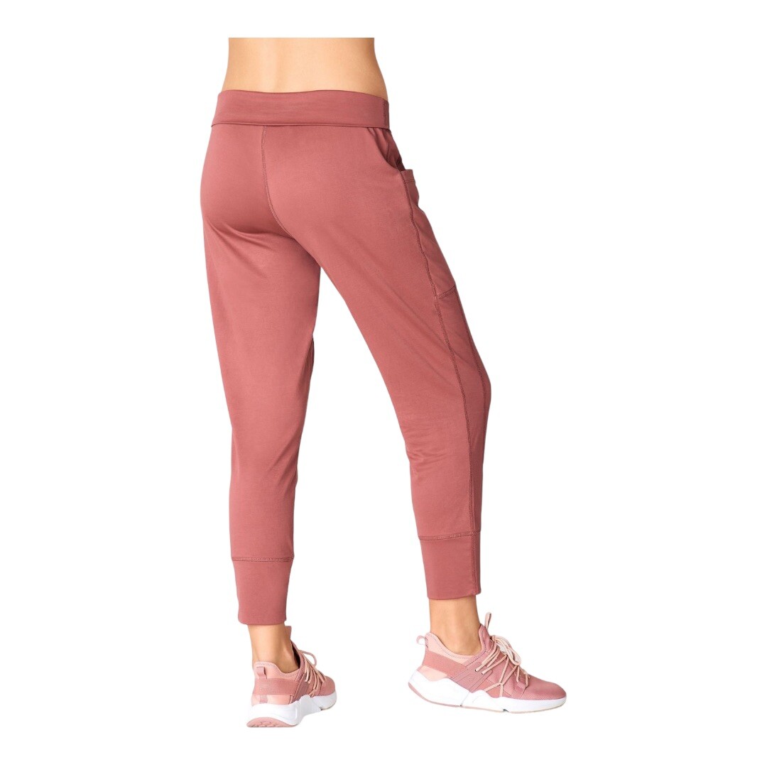 Fabletics Sleek Knit Rose Drawstring Joggers, Sid… - image 3