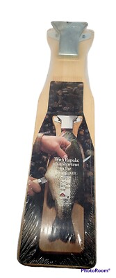 NEW Vtg Normark Wooden Fish Scaler Cleaning Skinner Filet Board Clamp SEALED- CL