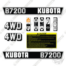 Fits Kubota B7200 Decal Kit Tractor Decals  - 7 YEAR OUTDOOR 3M VINYL!