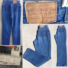 Vintage Levis 505 Jeans High Waist Made In USA Size 13 27.5 in Waist