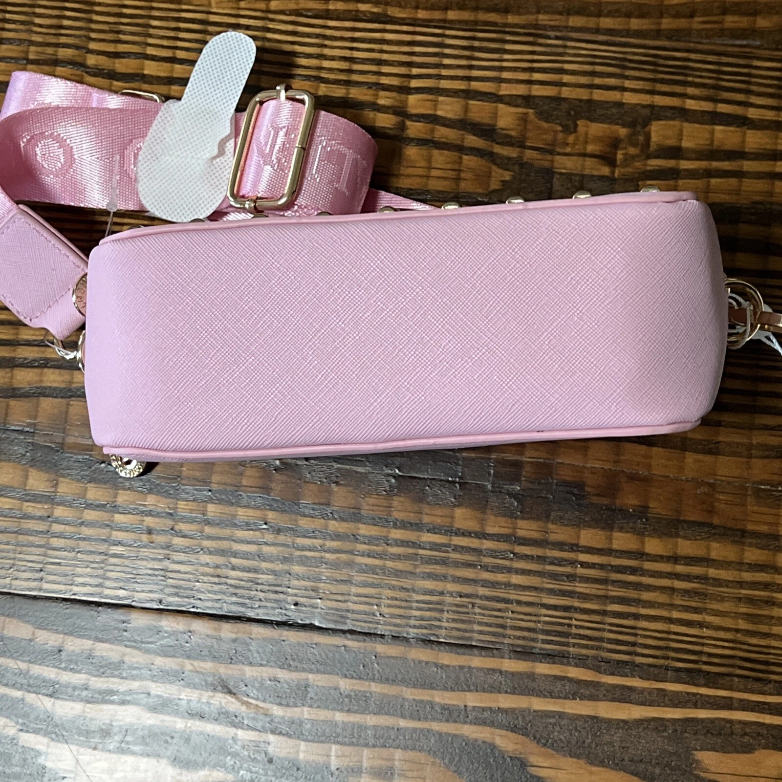 Borsa a tracolla Valentino Orlandi bambino rosa oro borchie nuova