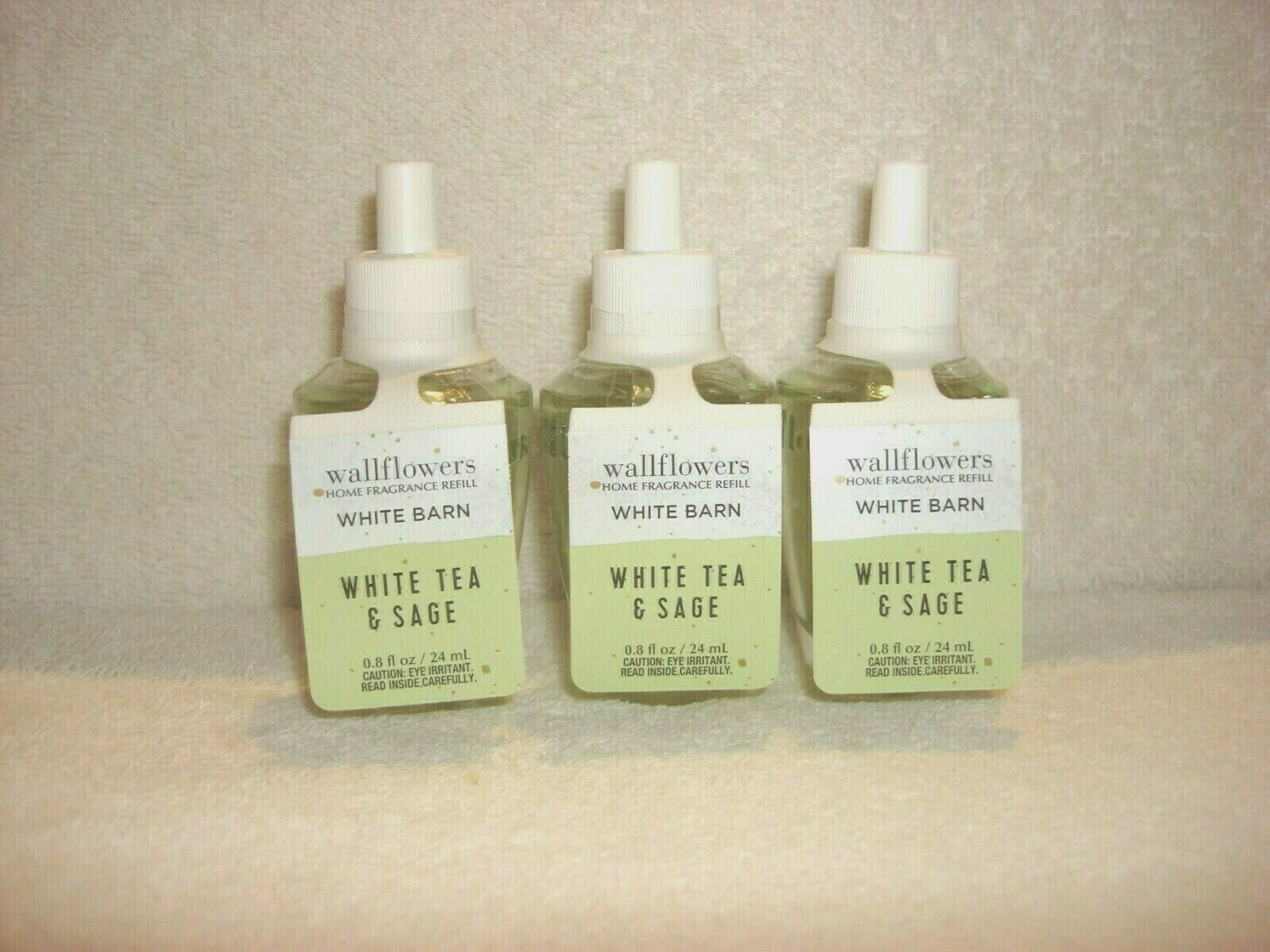 3 Bath & Body Works White Tea & Sage Wallflower Bulbs eBay