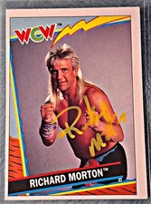 Richard Morton 1992 WCW Topps U.K. Signed Card #23 Autograph Ricky