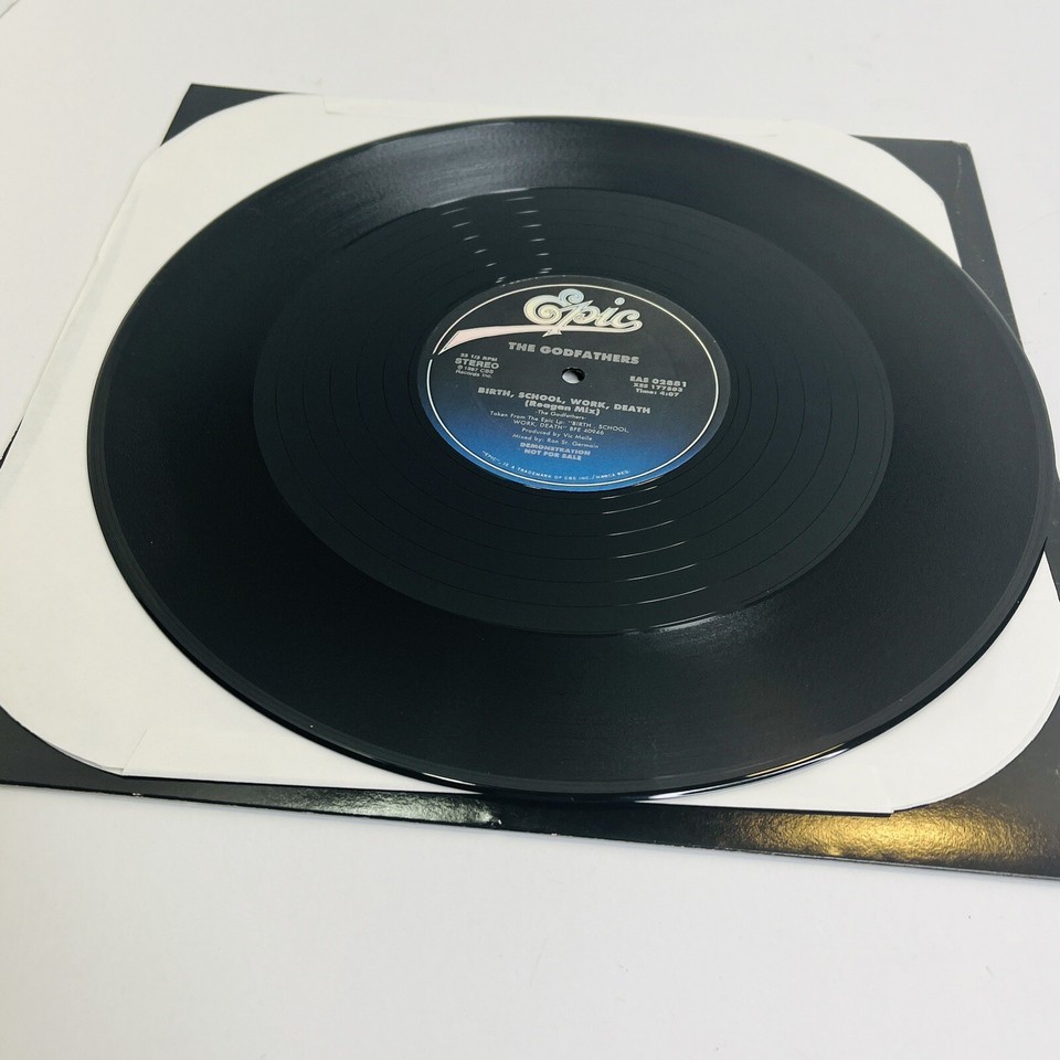 The Godfathers Birth School Work Death 12" Vinyl Single Epic 1987 Promo