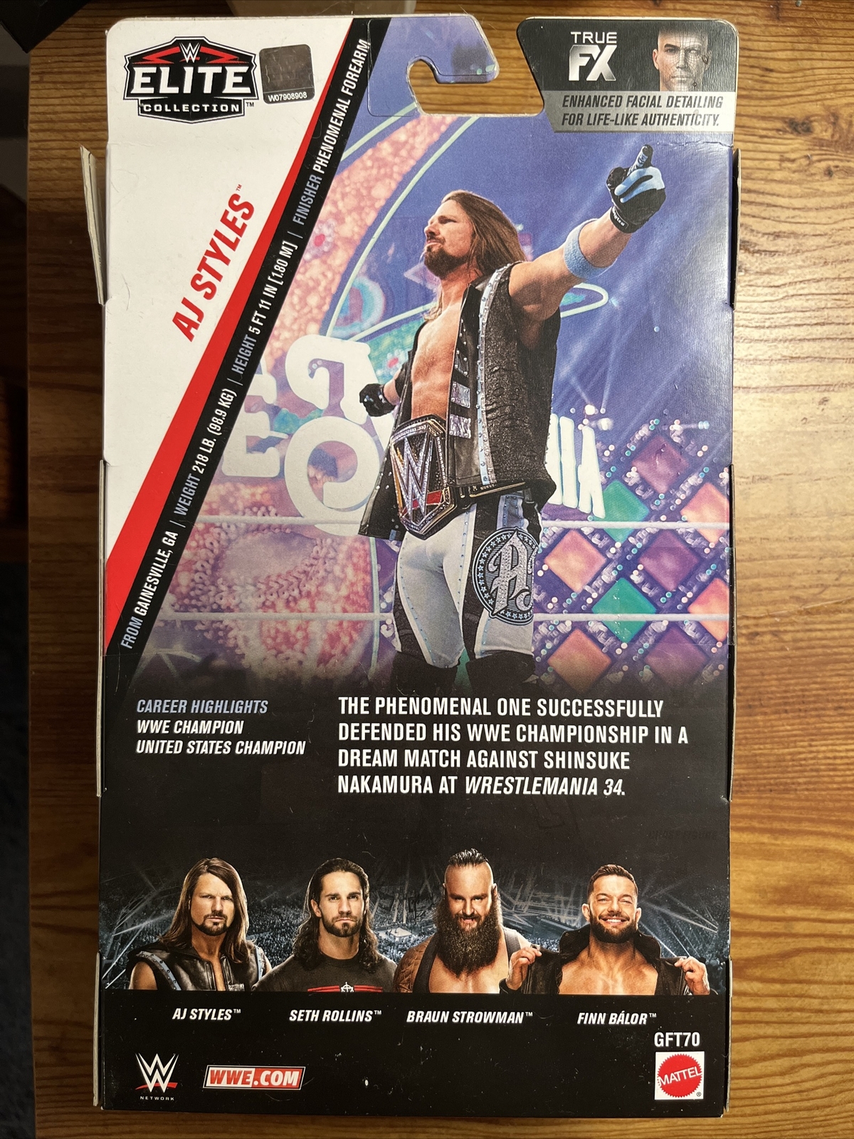 AJ Styles - WWE Elite Collection Action Figure 2018 Top Picks Mattel NEW in Box