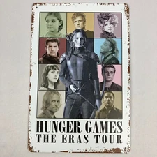 Hunger Games The Eras Tour Taylor Swift Metal Tin Sign Decor Wall Art 8 x 12