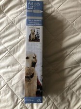 Artist  s Loft Paint By Number Kit Winter Yellow Lab Snow Scene 47 Piece Set