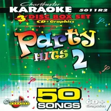 CHARTBUSTER KARAOKE 3 CD+G PARTY HITS #2 VOL-5011 NEW Box with Song List