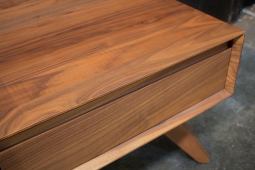 Copenhagen – 600mm Lamp Table – Solid American Walnut Timber - Picture 5 of 6