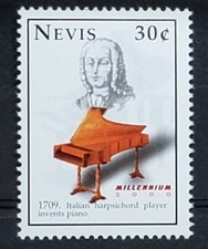 Nevis 2000, Millennium, Invenzione Pianoforte, Bartolomeo Cristofori MNH