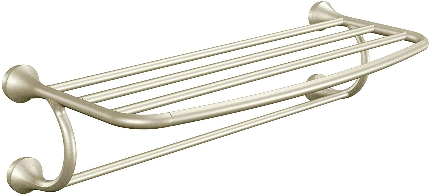 MOEN YB2894BN Eva Collection 26" Hotel-Style Bathroom Shelf - Brushed Nickel
