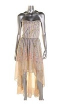 NEW Guess “Sydney” Chiffon Pastel Hi-Low Dress SZ 12 Cocktail Reception Party