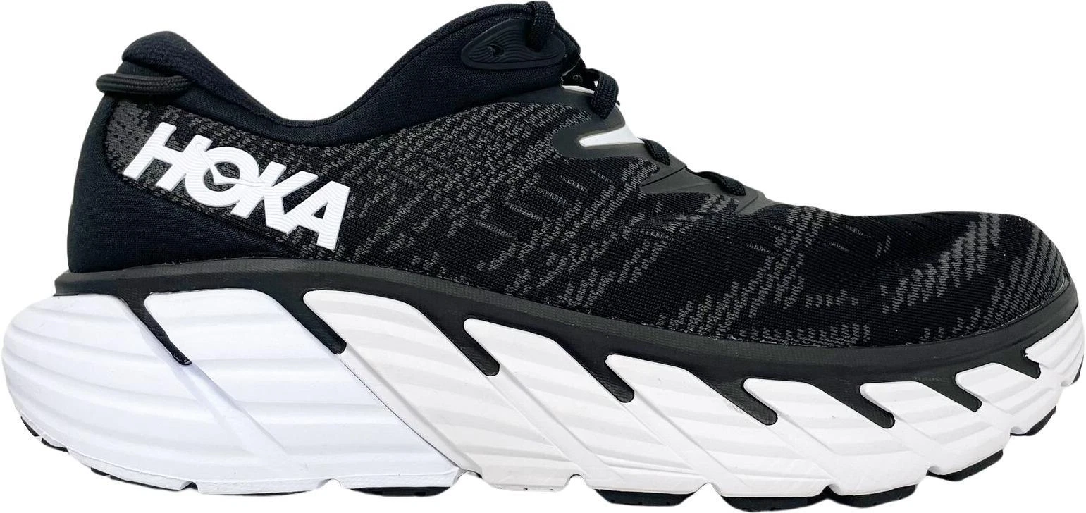 Hoka Gaviota 4 Running Shoes Mens 10.5 Black White 1123198 Stability Sneakers Hoka Gaviota 4 Black/White 1123198 BWHT & 1123200 BWHT  main image 4