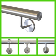 Edelstahl Handlauf V2A Geländer Griff Treppe Flach