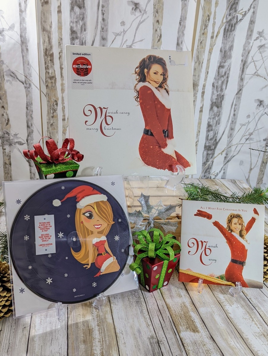 Mariah Carey Merry Christmas Clear W/3 Colors Splatter+ Singles 7