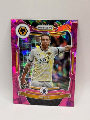 2021-22 Prizm EPL Jose Sa Pink Cracked Ice Prizm #46 Wolverhampton