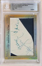 HUMPHREY BOGART & LAUREN BACALL CUT AUTHENTICATED SIGNATURE CARD!!