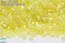 Miyuki Hexagon 2 Cut 11/0 Transparent Yellow AB Hex-0273