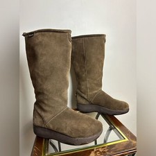 VTG Y2K Skechers Tone Ups sz 9 Boots 2010 Sherpa Suede Leather Platform Chunky