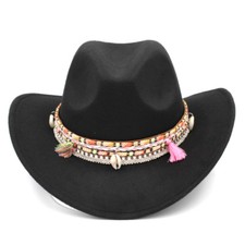 Western Kids Girls Cowboy Hat Cowgirl Costume Cap for Halloween Birthday Party