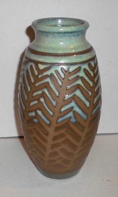 Große Studiokeramik Vase - beeindruckte G Mark