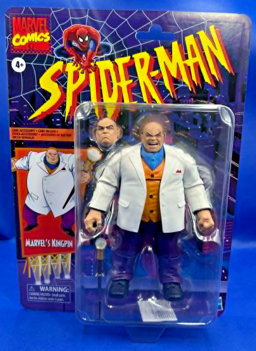 ハズプロ　マーベルレジェンド　レトロコレクション　キングスピン Marvel Legends Comics Spider-Man Retro KINGPIN Hasbro Figure NIB