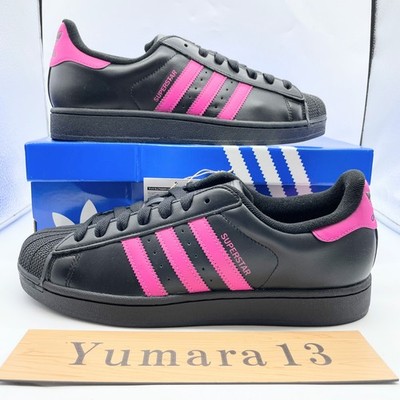 adidas WMNS Superstar II Core Black Pink JS1339 Women's Size | eBay