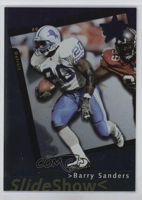 2000 Leaf Rookies & Stars SlideShow /1000 Barry Sanders #S 21 HOF 9v7