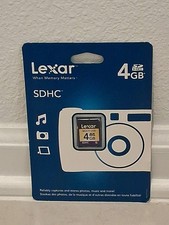 NEW Lexar 4GB Multi-Use Secure Digital SDHC Memory Card Factory Sealed Package