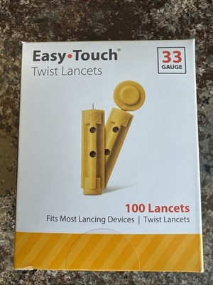Easy Touch Twist Lancet 33G 100 ct , LANCETS