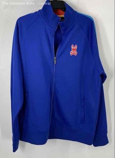 Psycho Bunny Mens Multicolor Striped Logo Jacket & Pants Tracksuit XL Set Of 2