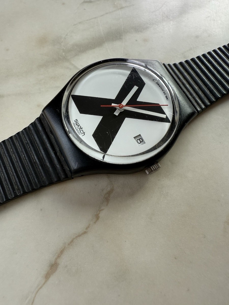 SWATCH まとめ売りジャンク扱い Swatch X-Rated 1987 GB406 With Original Band Fully Functional | eBay