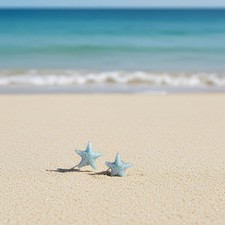 Starfish Earrings Glittery Dainty Starfish Coastal Jewelry