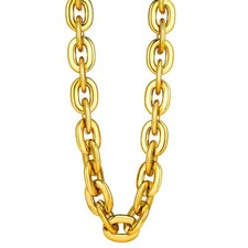 Large Fake Plastic Chain 36 Inch,Hip Hop Rapper Big Fake Necklace,NonFadeing,...