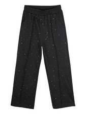 Miss Bellina Pantaloni da bambina a gamba larga con strass - nero