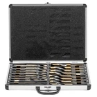 XtremepowerUS 17 pc Jumbo Silver and deming Industrial Cobalt drill bit set 1/2
