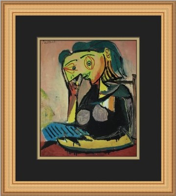 Pablo Picasso Portrait of Lee Miller Custom Framed Print