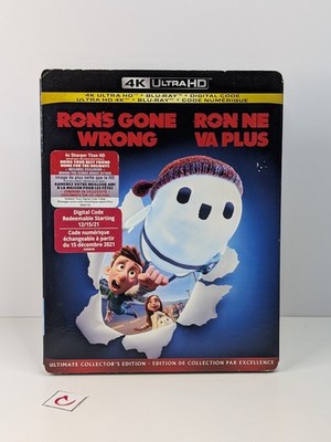 Ron's Gone Wrong (4K UHD Ultra HD Blu Ray) BRAND NEW & SEALED w/ Slipcover