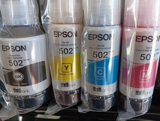 Genuine Epson 502 Color Ink Combo for ECO-TANK ET-2980 3950 4950 Printer-OEM-4PK