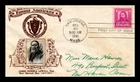 DR JIM STAMPS US COVER JAMES RUSSELL LOWELL FAMOUS AMERICANS FDC CROSBY PHOTO
