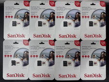 Lot Of 8 SanDisk Ultra 128GB Class 10 - microSDXC UHS-I Memory Card