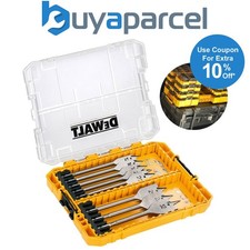 DeWalt DT70750 Flat Wood Spade Bit Set 8 Piece 12mm - 32mm + Tough Case