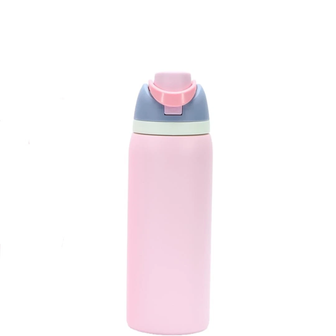 Besot 910ml Insulated Stainless Steel Water Bottle with Straw – Cherry Blossom