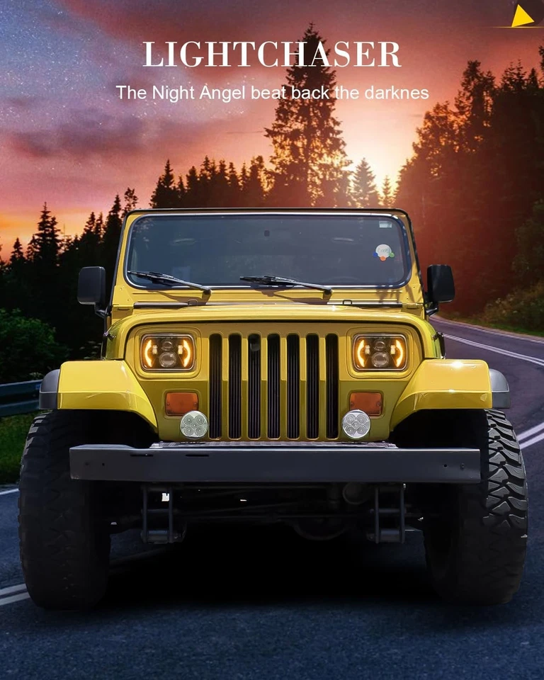 Faros LED 2 piezas 130 W 7 x 6 pulgadas sellados HI-LO aptos para Western Star 4700SB 2012-2023 Foto 4 de 4