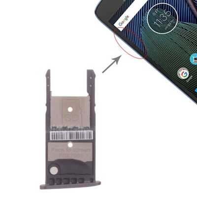 SIM Card Tray + Micro SD Card Tray for Motorola Moto G5 Plus (Blue)