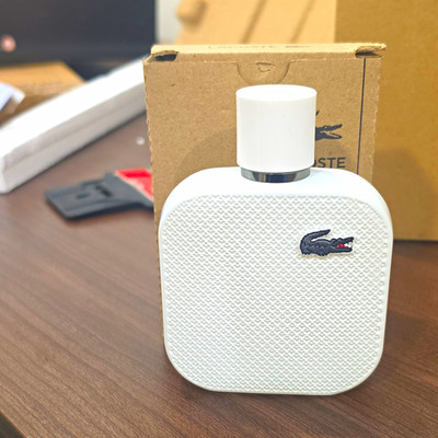 REAL Lacoste L.12.12 Blanc Eau de Parfum Natural Spray TESTER 3.3 fl oz