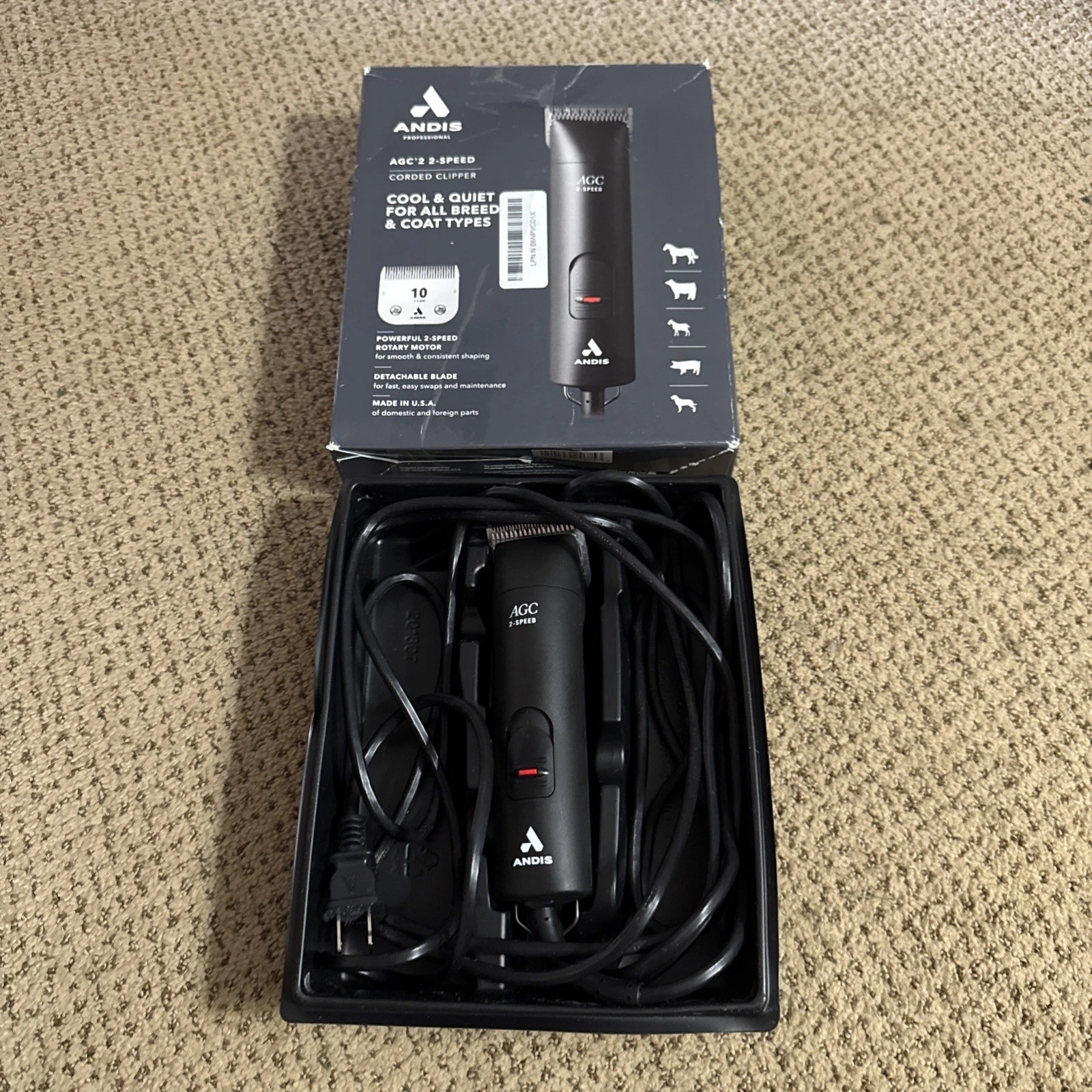 Andis 24675 AGC2 UltraEdge 2-Speed Detachable Blade Pet/Dog Clipper ⛔️Open-box⛔️
Opens in a new wind