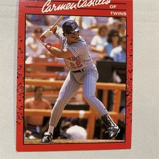 ERROR- Donruss 1990 Carmen Castillo #554 Minnesota Twins Base Set Baseball Card