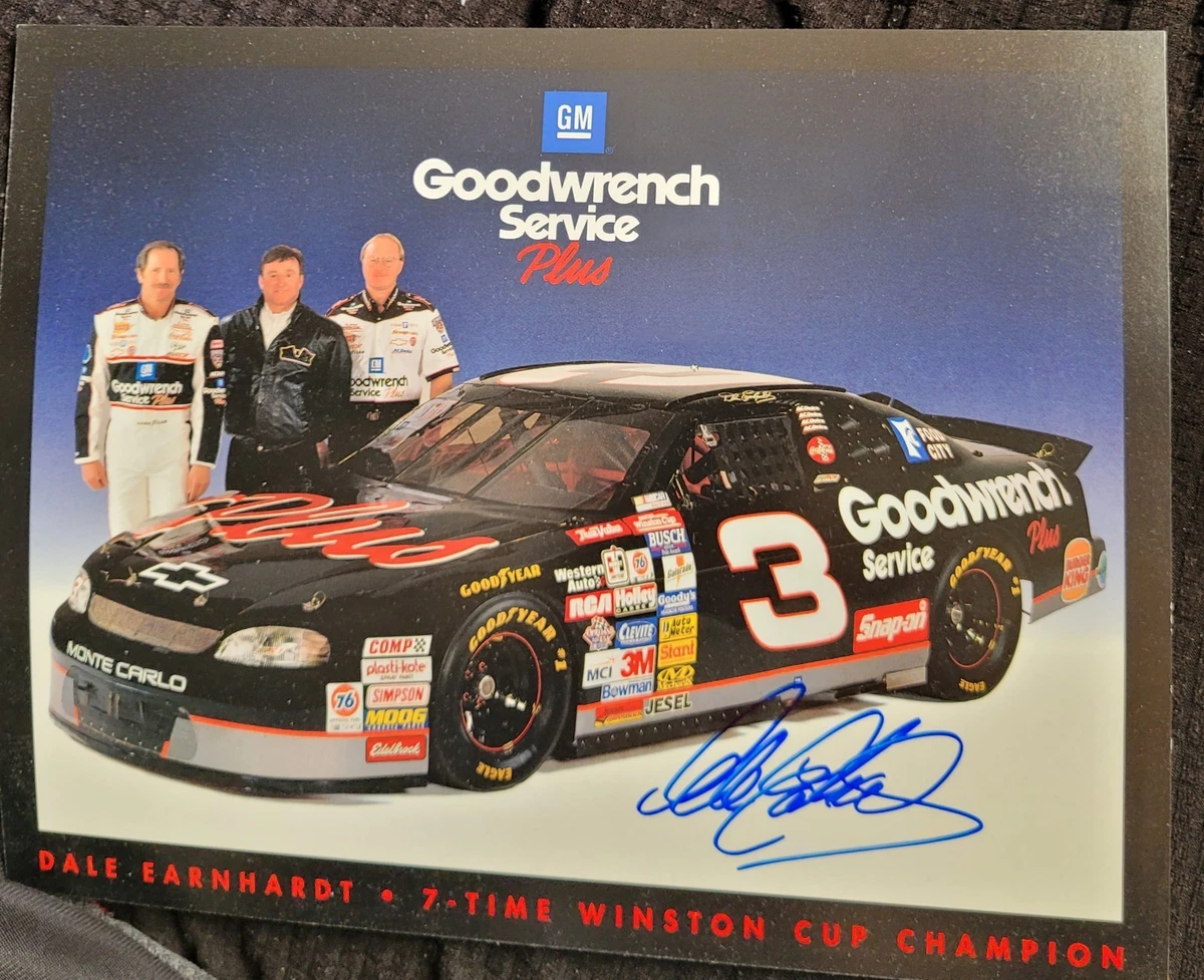Dale Earnhardt Sr Autograph Indiana Nascar Autographed Photos for